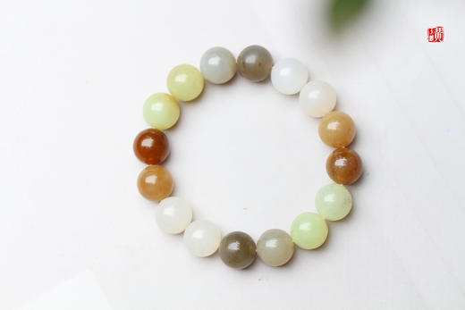 和田玉多宝手串  珠径12mm 商品图1