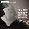 西门子超薄哑光灵煜皓月灰色开关插座面板一站式选购 商品缩略图0