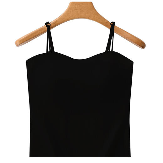 日式无印暗纹冰丝美背吊带 A-4592 商品图5