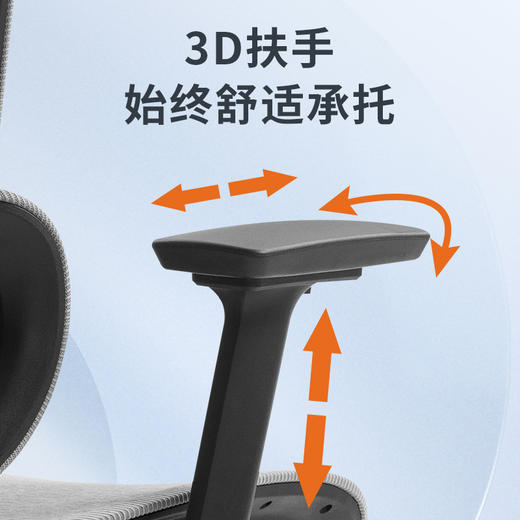 【巨舒适！3D腰靠升降+8D头枕+3D扶手】优兰森人体工学椅，腰背支撑顶JI，多维度调节无死角，升级直145°后仰，透气座椅舒舒适适，办公娱乐两相宜！ 商品图4