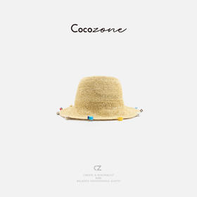COCO ZONE 时尚小众设计编织渔夫帽遮阳防晒帽CD2A0504