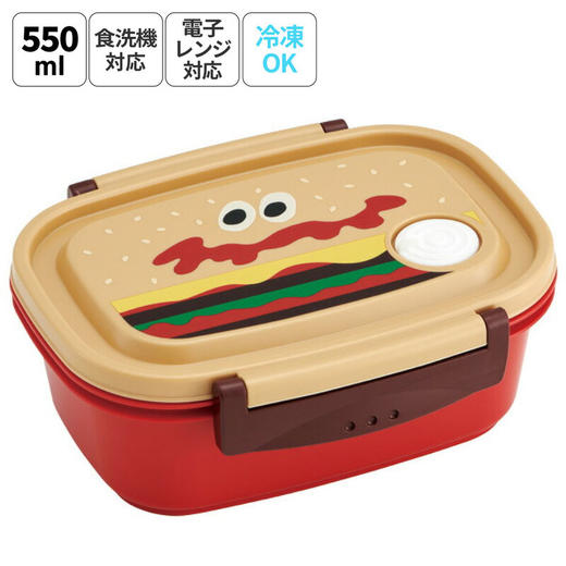 日本进口Skater轻便饭盒M卡通汉堡 商品图0
