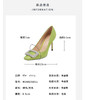 westory2024春季新款细高跟尖头钻饰方扣通勤小皮鞋W24AE56511 商品缩略图3