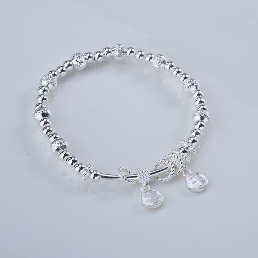 【宏艺珠宝】事事喜乐·银s925手串 商品图3