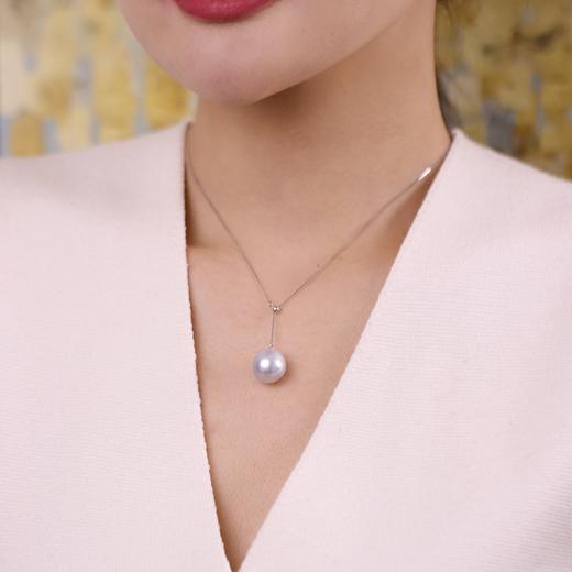 【挚友限定】18K金澳白巴洛克Y字链13-14mm（福利商品 无质量问题不享受7天无理由退货） 商品图4