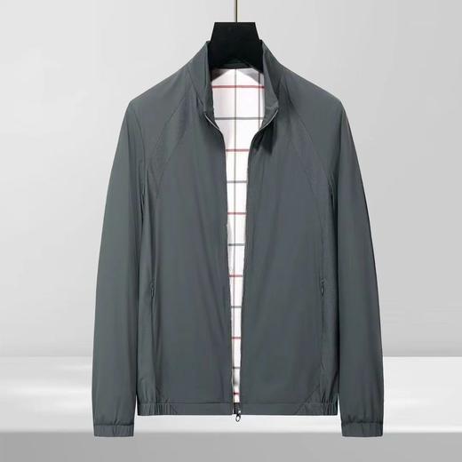 男士轻薄开衫外套网布拼接透气柔软垂感夹克   YH-8245 商品图2