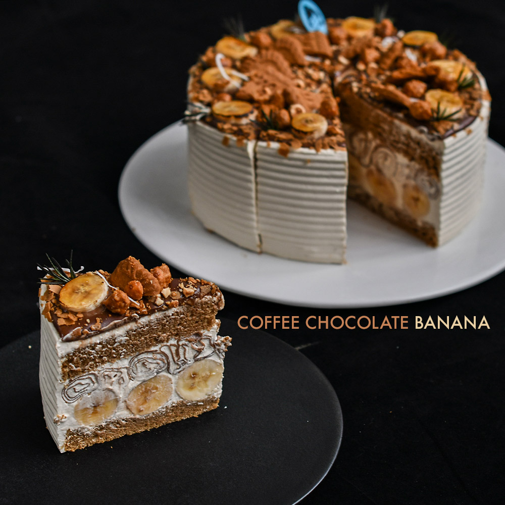 咖啡巧克力香蕉卷卷蛋糕