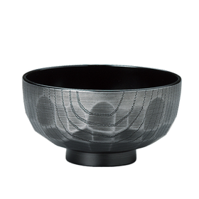日本进口石田汤碗汉式碗 龟甲银色 小