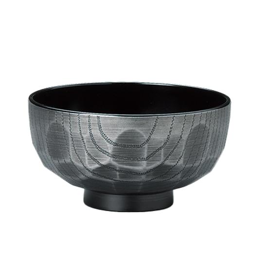 日本进口石田汤碗汉式碗 龟甲银色 小 商品图0