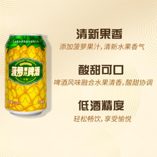 燕京 菠萝啤酒 330ml*24罐 商品图4