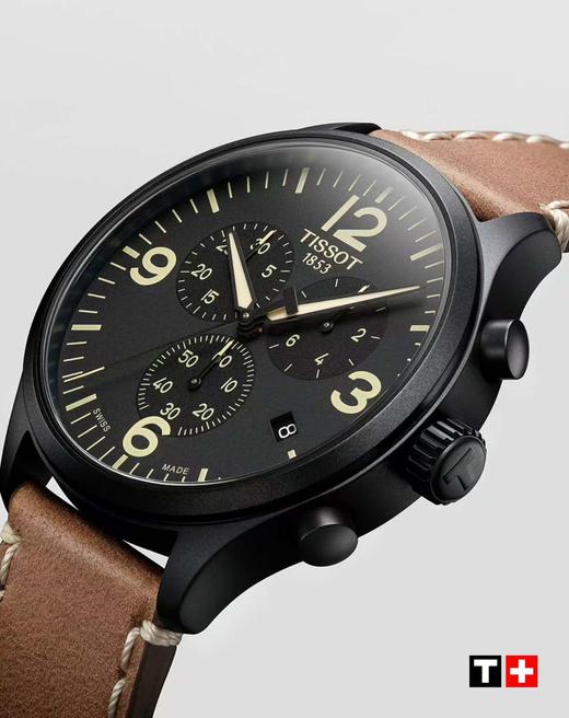 1F【天梭】TISSOT天速驰系列皮带石英男表 商品图3