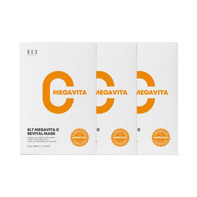 3盒 30片 ELT维C水润光感面膜25g*10片 A-4077