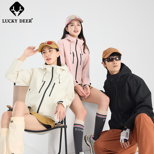LUCKY DEER/幸运鹿情侣款山系轻量化防风防泼水单层外套（96168） 商品图3