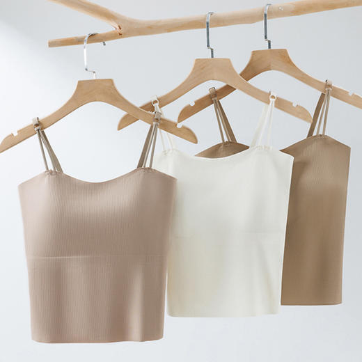 日式无印暗纹冰丝美背吊带 A-4592 商品图2