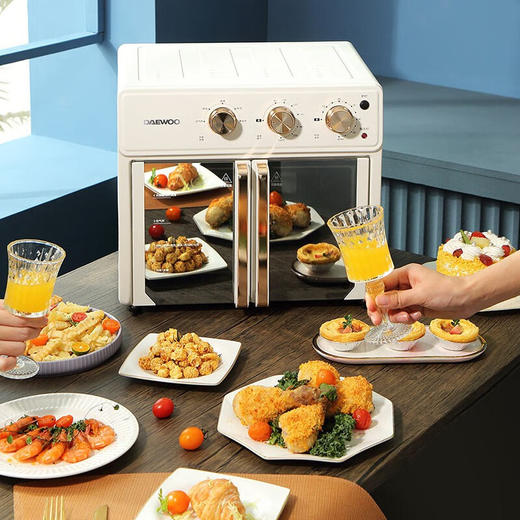 大宇（DAEWOO）电烤箱家用宿舍多功能全自动烘焙机大容量空气炸烤箱DY-KX25T升级版_DY-KX25T 商品图2
