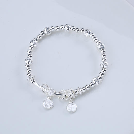 【宏艺珠宝】事事喜乐·银s925手串 商品图2
