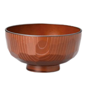 日本进口石田汤碗汉式碗 龟甲茶色 小