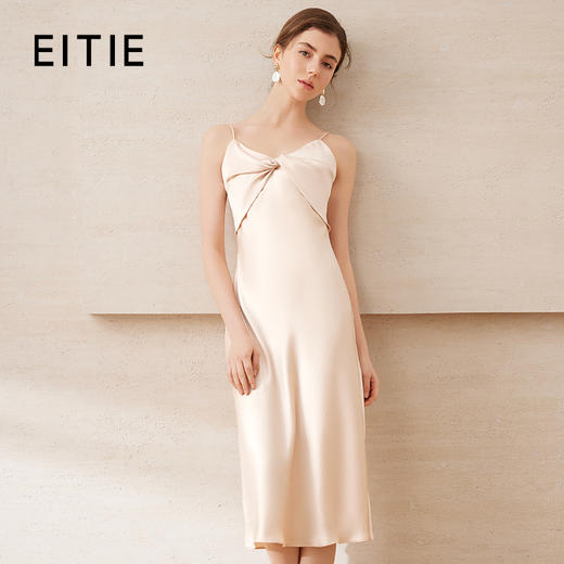 EITIE爱特爱夏新款气质显瘦修身时尚吊带连衣裙7707422 商品图0