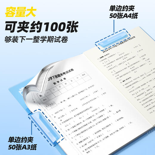 猫太子手提风琴包大容量小号试卷夹卷子收纳袋小学生试卷收纳整理神器立式分类文件夹袋插页资料袋便携高颜值 商品图3