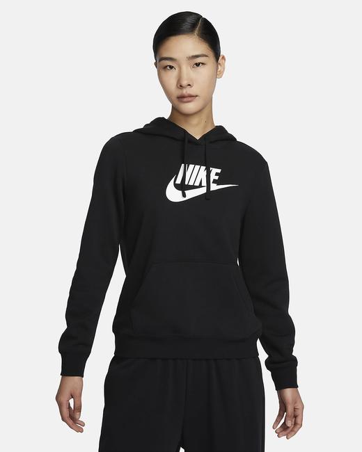 Nike 耐克Sportswear Club Fleece 女子薄绒标志套头连帽衫DQ5776-010 商品图0