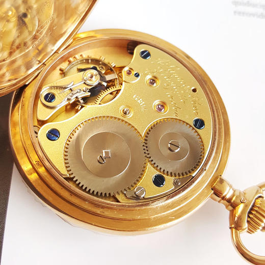 【95新】A. Lange & Söhne 朗格三开怀表18k玫瑰金53MM 201025LV06 商品图8