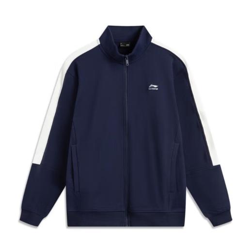 【L/XL断码】李宁2025春季新款男子运动生活系列宽松立领针织百搭运动外套AFDV111【库存有限，如无货将做退款，介意慎拍！】 商品图1