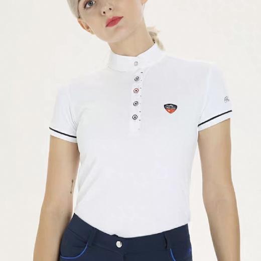 夏季儿童成人同款马术上衣t恤骑马装马术训练服骑士服衬衫骑马服TX00-QS 商品图2