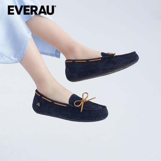 EVERAU 经典莫奈花园的缤纷朦胧梦幻多色春款女鞋豆豆鞋EA1011 商品图6