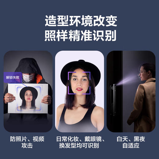 【萤石】Y3000FVS  3D人脸识别室内4英寸可视大屏 （含安装） 儿童出门检测、包裹检测、访客检测 商品图4