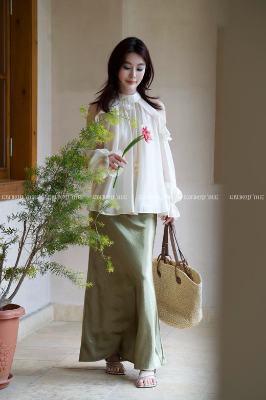 【门店同款】ENJOY春季“绮梦繁花”手工钉花上衣 161903016 商品图12