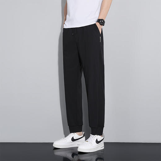 【超大码】【DSY】大依优型大码冰丝裤休闲运动夏季长裤弹力大号裤子加肥加大松紧腰宽松300斤 商品图1