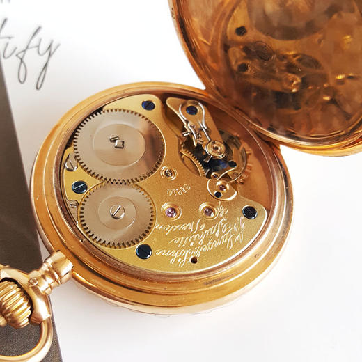 【95新】A. Lange & Söhne 朗格三开怀表18k玫瑰金53MM 201025LV06 商品图9