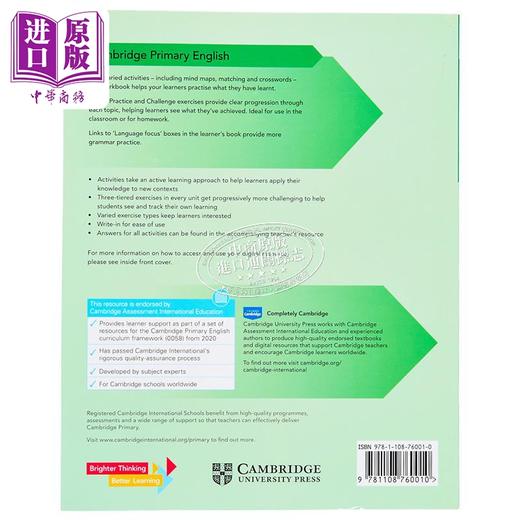 NEW Cambridge Primary English Workbook 4剑桥小学英语练习册四年级 商品图1