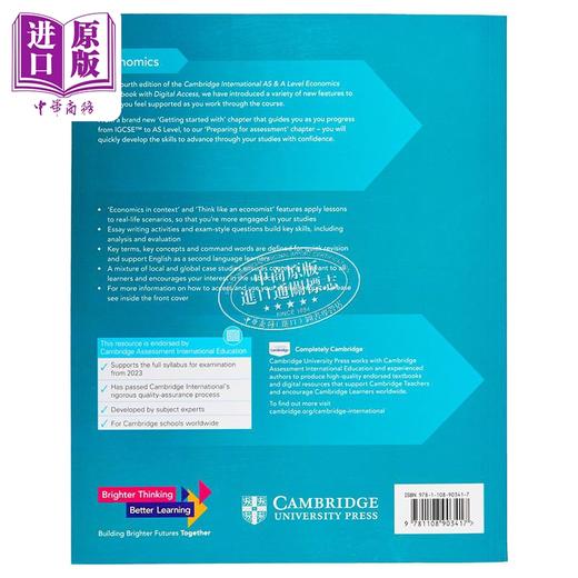 【中商原版】AS A Level Economics剑桥国际AS A LEVEL经济学教材 商品图1
