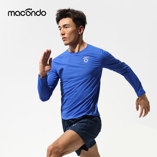 马孔多汗不显科技跑步长袖T恤8代 吸湿速干 腋下一片式拼接 训练 商品图1