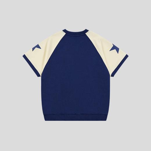 GOODBAI GB athletic logo印花撞色插肩袖圆领收腰短袖T恤 商品图4