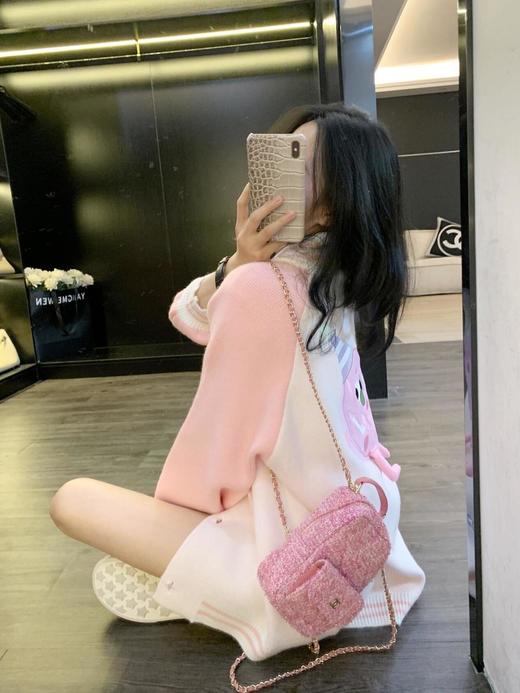 香奈儿24smini粉色粗花呢书包双肩包（HH） 商品图1