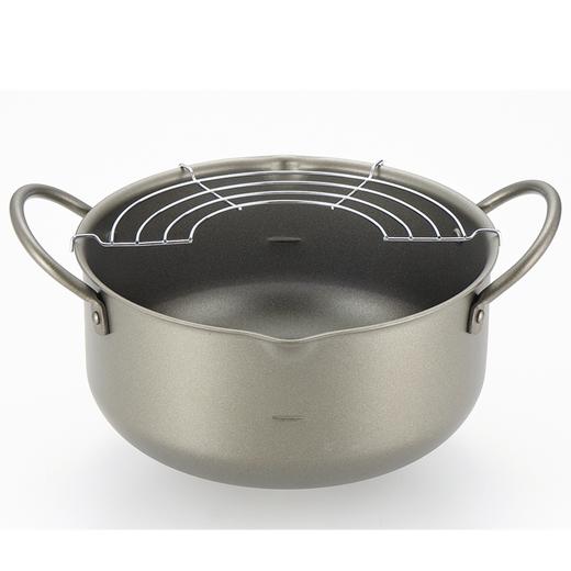 日本进口TAMAHASHI特厚深型天妇罗锅22厘米（带筛网） 商品图0