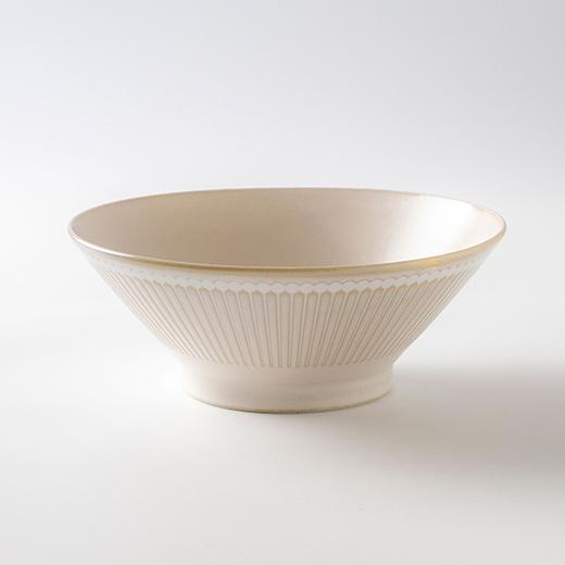 日本进口MINORU TOUKI Albee 210面碗 米色 商品图0