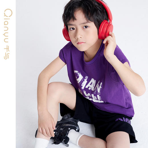 笛莎千与2025夏新款男童时尚男童背心短裤套装 商品图1