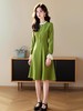 奢姿2025年春装新款大码女装雪纺喇叭袖连衣裙胖妹妹时尚裙子9931825283 商品缩略图0