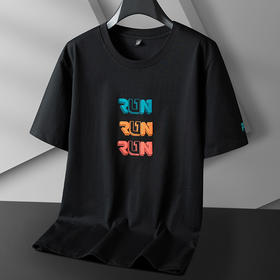 【100%棉】【DPS】大依优型大码短袖T恤加肥加大码阔版半袖男夏季新款肥佬大肚子圆领宽松潮流