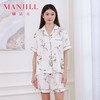 【商场同款】熳洁儿 冰雪丝家居服开衫短袖短裤花卉清凉舒适25203106 商品缩略图0