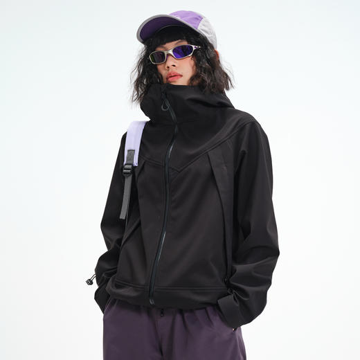 LUCKY DEER/幸运鹿春季时尚男女款软壳衣防风防水保暖复合外套 商品图3