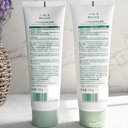 一叶子控油净颜洁面膏100g 商品图2