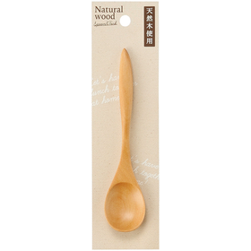 日本进口石田白木咖啡匙带衬纸14cm