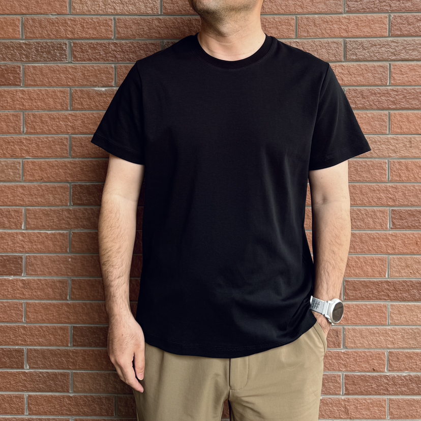 6500 福利款~光版圆领纯色短袖男T【包邮+三天无理由退换】