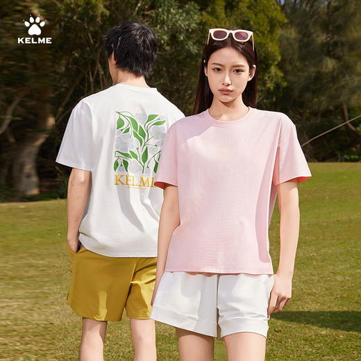 卡尔美2025新款男女同款中性短袖T恤 商品图1