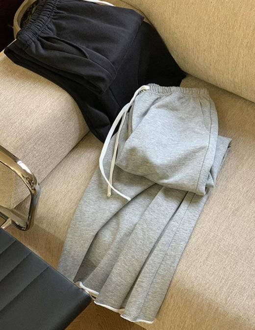 老米优品🎈 3-5天！小个子菇凉本菜！《松弛感毛边九分休闲裤》带一点点微喇的直筒版型，修腿神器！！K250312A  下架 商品图4