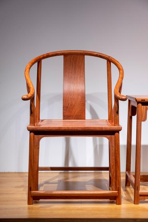 红桥红  家具严选  缅甸花梨（大果紫檀）【素圈椅  三件套】 商品图1